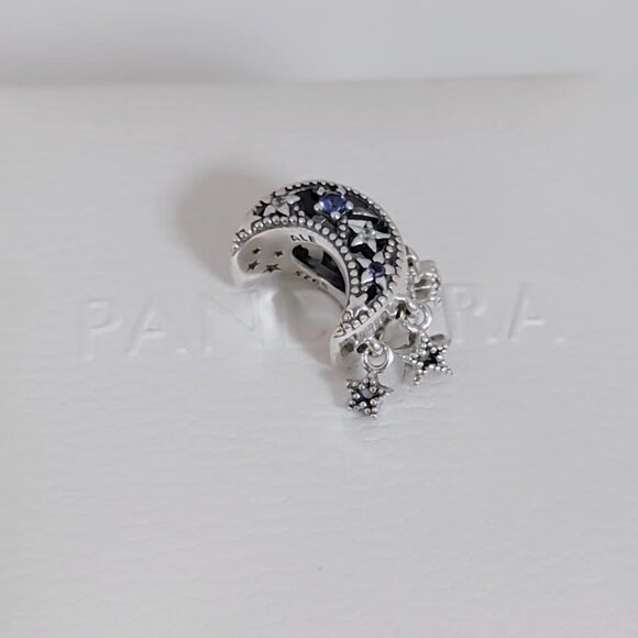 Pandora Star and Crescent Charm S925 Sterling Silver with box - Picture 2 of 7